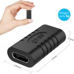 aceyoon Adaptateur USB C, USB 3.1 Gen2 USB C Femelle vers Femelle Charge Rapide & Data Sync 10Gbps OTG USB Type C Multifonction Compatible avec Huawei, Galaxy, etc (Noir, 3 Pièces)6