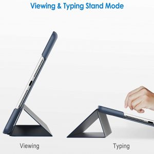 Étui de protection pour iPad 8/7 (10,2 pouces, modèle 2020/2019, 8e/7e génération), étui avec veille automatique/réveil (bleu marine) - JETech – Image 3