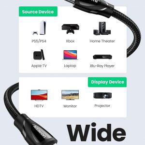 Câble HDMI 8K 60Hz (3 mètres) - Ugreen – Image 3