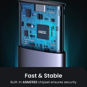 Boîtier de disque dur ssd M.2 NVMe usb-c 3.1 avec UASP, PCIe, 10 Gbit/s, M Key B + M Key pour PS5 Macbook Pro, Avec câble usb-c vers usb-c - UGREEN – Image 5