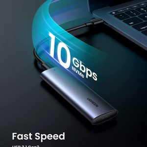Boîtier de disque dur ssd M.2 NVMe usb-c 3.1 avec UASP, PCIe, 10 Gbit/s, M Key B + M Key pour PS5 Macbook Pro, Avec câble usb-c vers usb-c - UGREEN – Image 6