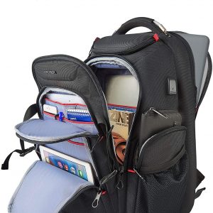 Grand sac à dos pour ordinateur portable et voyage 17.3 "XL pour hommes / femmes étanche pour collège Business - Kroser – Image 6