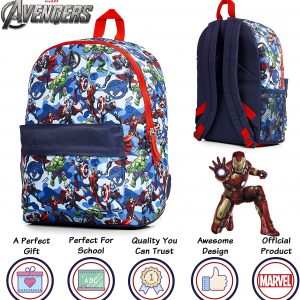 Sac à dos pour enfants Marvel Avengers Captain America Iron Man Hulk et Thor. – Image 2