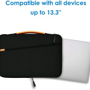 Pochette/Housse/Sacoche étanche avec poignée compatible avec tablette et ordinateur 13"  Noir - JETech – Image 2