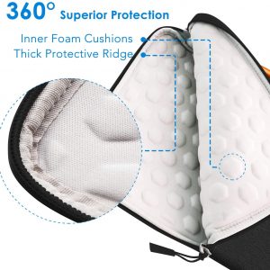 Pochette/Housse/Sacoche étanche avec poignée compatible avec tablette et ordinateur 13"  Noir - JETech – Image 4