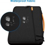 JETech Housse d’Ordinateur Portable 13,3-Pouces, Sacoche Étanche pour Tablette, Pochette avec Poignée Compatible 13 MacBook Pro & Air, 12.3 Surface Pro, Surface Laptop 2017 & 2018, Noir5