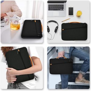 Pochette/Housse/Sacoche étanche avec poignée compatible avec tablette et ordinateur 13"  Noir - JETech – Image 6