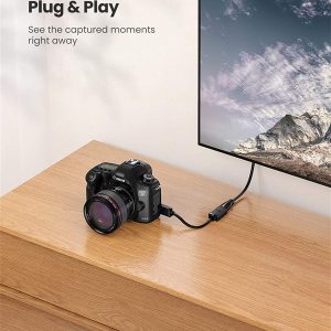Adaptateur Mini HDMI Mâle vers HDMI Femelle 4K 3D - Ugreen – Image 4