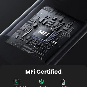 Câble usb-c vers lightning avec MFi Certifié Nylon Tressé compatible avec iPhone et ipad, noir (1M) - UGREEN – Image 7