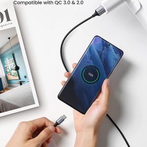Câble usb-c vers usb-a 2.0 (3 mètre) charge rapide en nylon tressé - UGREEN – Image 2