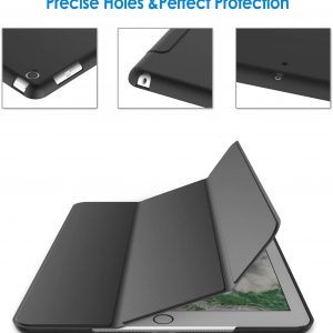 Étui de protection pour iPad (modèle 9,7 pouces 2018/2017), étui avec fonction de support, veille automatique/réveil, noir - JETech – Image 3