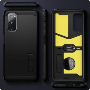 Étui compatible avec Samsung Galaxy S20 FE - Noir - Spigen Tough Armor – Image 2