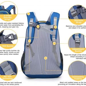 Sac à dos pour enfants (garçon et fille) Cartable léger pour  bleu - MOUNTAINTOP – Image 5