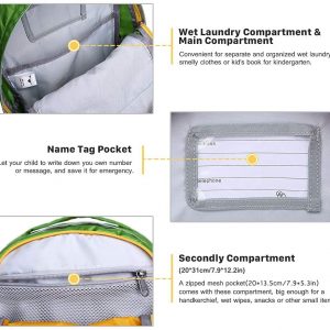 Sac à dos pour enfants (garçon et fille) vert - MOUNTAINTOP – Image 6