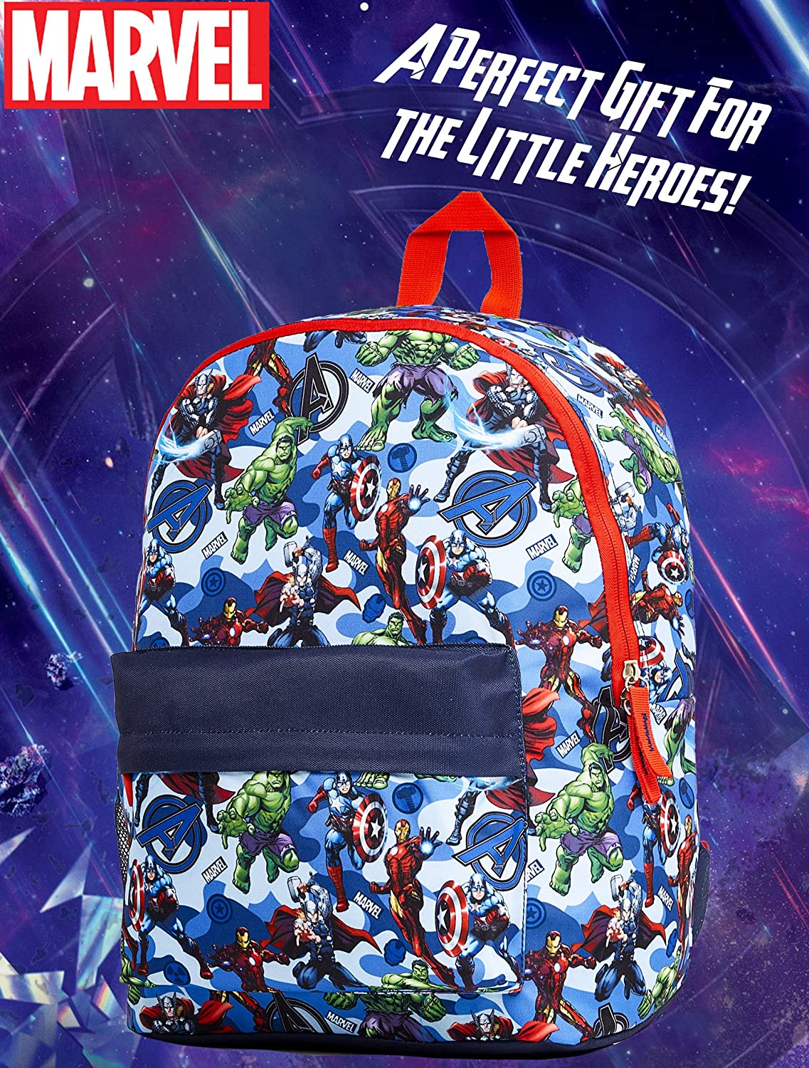 Sac a dos pour enfants Marvel Avengers Captain America Iron Man Hulk et Thor. Zone Affaire