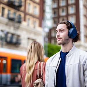 Casque sans fil (Bluetooth ) avec double réduction du bruit - bleu - Sony WHCH710NL.CE7 – Image 7