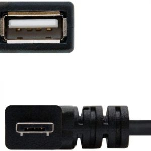 Cable Nano 10.01.3100 - Câble USB 2.0 OTG coudé Micro, mâle-Femelle, Noir, 15cm – Image 4