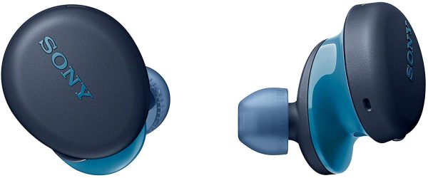 Sony WF-XB700 Ecouteurs Bluetooth sans Fil, 18 Heures d'Autonomie et Fonction Charge Rapide et Compatible Assistants Vocaux, Bleu