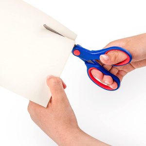 Ciseaux droitiers de 14 cm à bouts arrondis, Sécurisés pour les enfants - Staedtler Noris , 965 14 NBK – Image 4