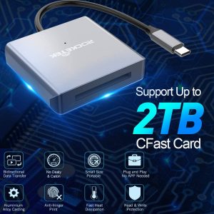 Lecteur de carte USB 3.0 CFast lecteur de carte 5 en 1, Adaptateur de carte mémoire USB C CFast lire 5 types de cartes - Rocketek – Image 5