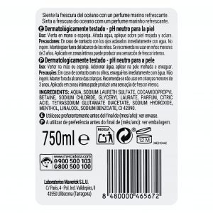 Gel de bain bleu fraîcheur nettoyant pour le corps peau normale - Deliplus – Image 2
