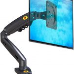 Ergosolid Support Écran PC Moniteur, Bras Articulé Ergonomique Ressort à Gaz, 17-30 Pouces, VESA 75mm et 100mm, Rotatif à 360°