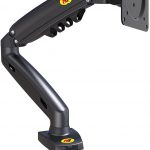 Ergosolid Support Écran PC Moniteur, Bras Articulé Ergonomique Ressort à Gaz, 17-30 Pouces, VESA 75mm et 100mm, Rotatif à 360° 2