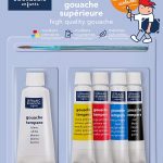 Lefranc Bourgeois – Gouache en Tubes – Blister 4x10ml + 1x20ml + 1 Pinceau