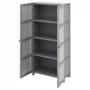 Armoire en résine 180x 89x40 cm pour intérieur gris - MODULIZE Xl – Image 8