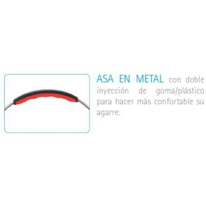 Seau de nettoyage professionnel rectangulaire de 16 litres avec anse en métal et égouttoir extra résistant - Maya – Image 4