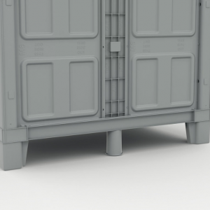 Armoire en résine 180x 89x40 cm pour intérieur gris - MODULIZE Xl – Image 2
