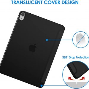 Coque 10,9 Pouces compatible avec iPad Air 4e Génération 2020 , Support la Charge de Pencil, Avec Veille/Réveil Automatique - Noir - JETech – Image 5