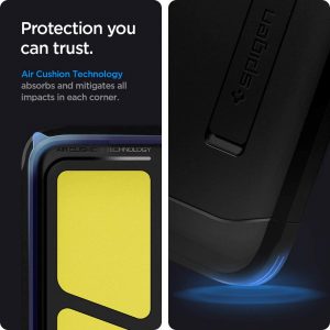 Coque compatible avec Samsung Galaxy S21 Ultra - Noir - Spigen Tough Armor – Image 6