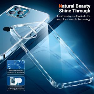 Coque compatible avec iPhone 12 Pro Max (6.7 Pouces) (Transparente) souple TPU & ultra Fine parfaite ajustée - Torras – Image 2