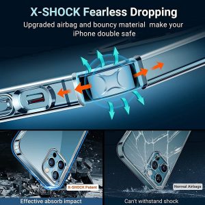 Coque compatible avec iPhone 12 Pro Max (6.7 Pouces) (Transparente) souple TPU & ultra Fine parfaite ajustée - Torras – Image 4
