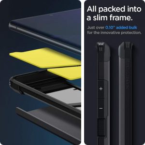 Coque compatible avec Samsung Galaxy Note 20 Ultra et Note 20 Ultra 5G - Noir - Spigen Tough Armor – Image 6