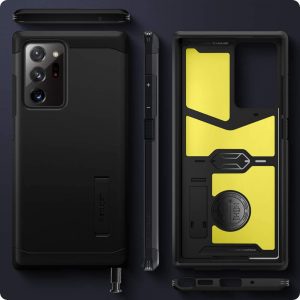 Coque compatible avec Samsung Galaxy Note 20 Ultra et Note 20 Ultra 5G - Noir - Spigen Tough Armor – Image 8