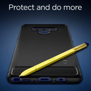 Coque compatible avec Samsung Galaxy Note 9 - Noir - Spigen Rugged Armor – Image 2