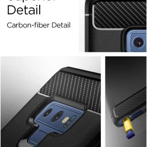 Coque compatible avec Samsung Galaxy Note 9 - Noir - Spigen Rugged Armor – Image 3