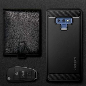 Coque compatible avec Samsung Galaxy Note 9 - Noir - Spigen Rugged Armor – Image 9