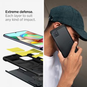 Coque Compatible avec Samsung Galaxy A71(2020), protection ultime [US Military Grade] et [Air Cushion] - Spigen. – Image 2