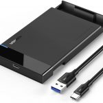 Boîtier de disque dur externe 2,5 pouces UGREEN , boîtier de disque dur USB C 2,5 pouces avec UASP, boîtier SSD USB C, boîtier de disque dur SSD 7 mm 9,5 mm 2,5 SATA III