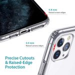 Coque ESR avec béquille compatible avec iPhone 11 Pro MAX 6,5, coque en TPU avec support métallique vertical et horizontal, anti-rayures et anti-gouttes, transparent 4