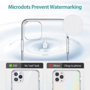 Coque en TPU avec support métallique vertical et horizontal compatible avec iPhone 11 Pro MAX 6,5", Anti-rayures et anti-gouttes, transparent - ESR – Image 9