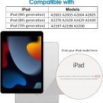 Coque JETech Compatible avec iPad 10,2 Pouces (Modèle 2021,2020,2019, 9ème,8ème,7ème Génération), Housse Étui avec Veille,Réveil Automatique, Noir 2