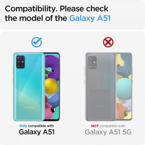 Coque de protection compatible avec Samsung Galaxy A51 4G - Noir Mat - Spigen Rugged Armor – Image 2