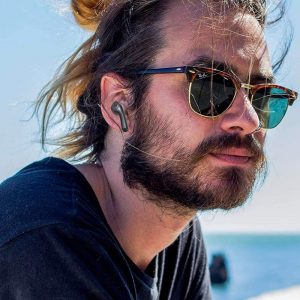 Écouteurs intra-auriculaires sans fil avec microphone - Bt 5.0, Son stéréo, double micro, 9 heures de lecture Noir - Motorola VerveBuds 500 – Image 4