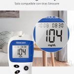Écran LED large et clair du Glucomètre – Sinocare Safe Accu 2.
