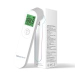 Sinocare Thermomètre Frontal Infrarouge, Thermomètre Médical Sans Contact, Thermomètre Numérique avec Écran LED, Alarme de Fièvre et Fonction Mémoire pour Enfant, Bebe, Adulte