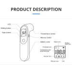 Sinocare Thermomètre Frontal Infrarouge, Thermomètre Médical Sans Contact, Thermomètre Numérique avec Écran LED, Alarme de Fièvre et Fonction Mémoire pour Enfant, Bebe, Adulte 2